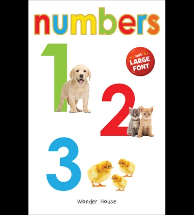 Numbers 1,2,3- Early Learning Board Book With Large Font : Big Board Books Serie