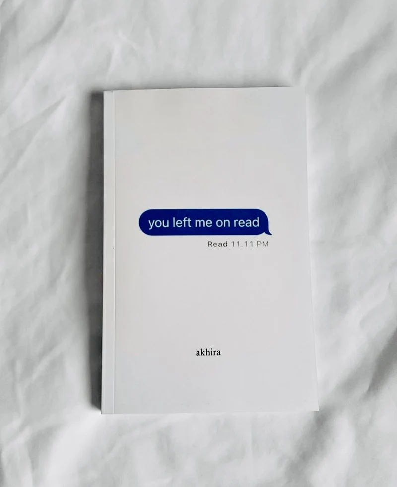 You left me on read by akhira book cover