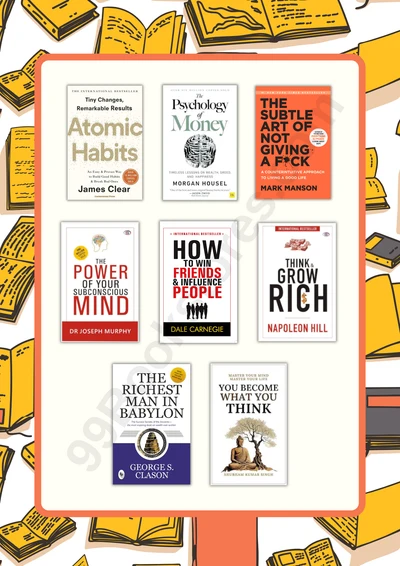 Bestseller Self-help Box 8 Books COMBO cover