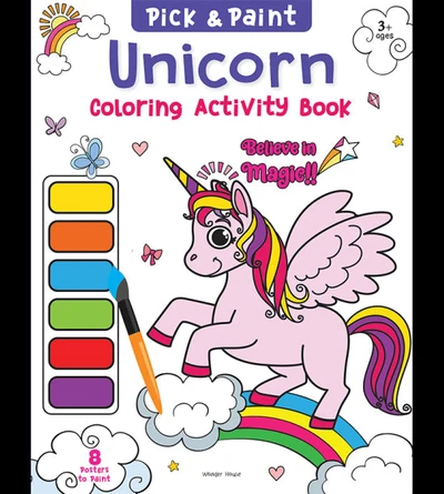 Pick and Paint Coloring Activity BookÊFor Kids: Unicorn