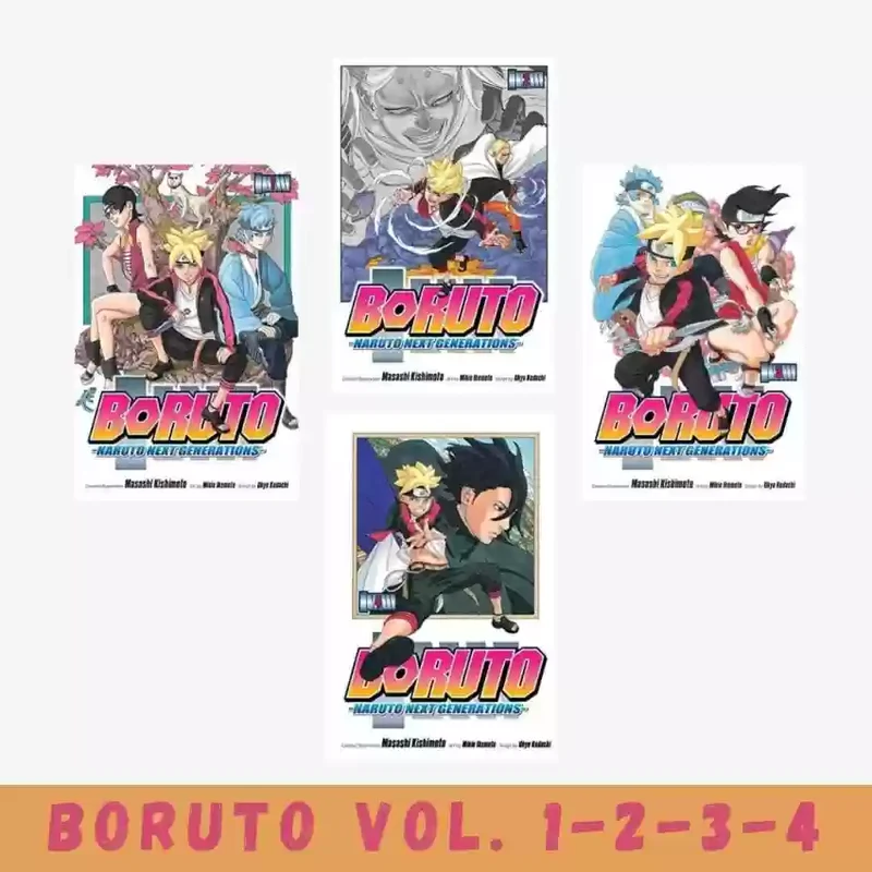 Boruto: Naruto Next Generations, Manga Combo Set, Vol. 1,2,3 & 4 book cover