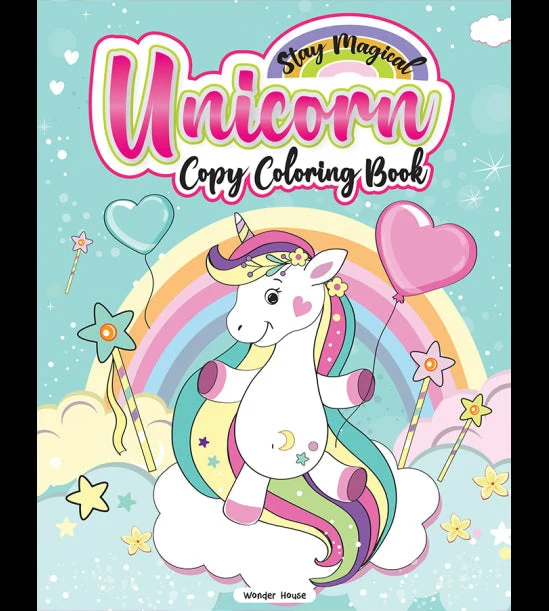 Stay Magical Unicorn Copy Coloring Book: Fun Activity Books For Children book cover
