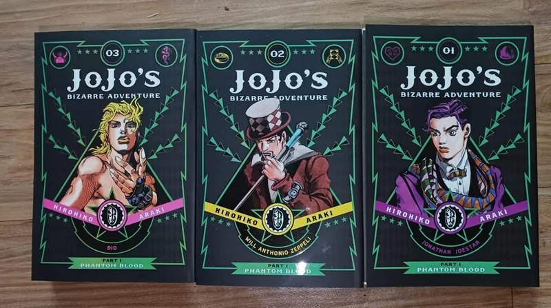 COMBO SET JoJo's Bizarre Adventure 1-2-3 book cover