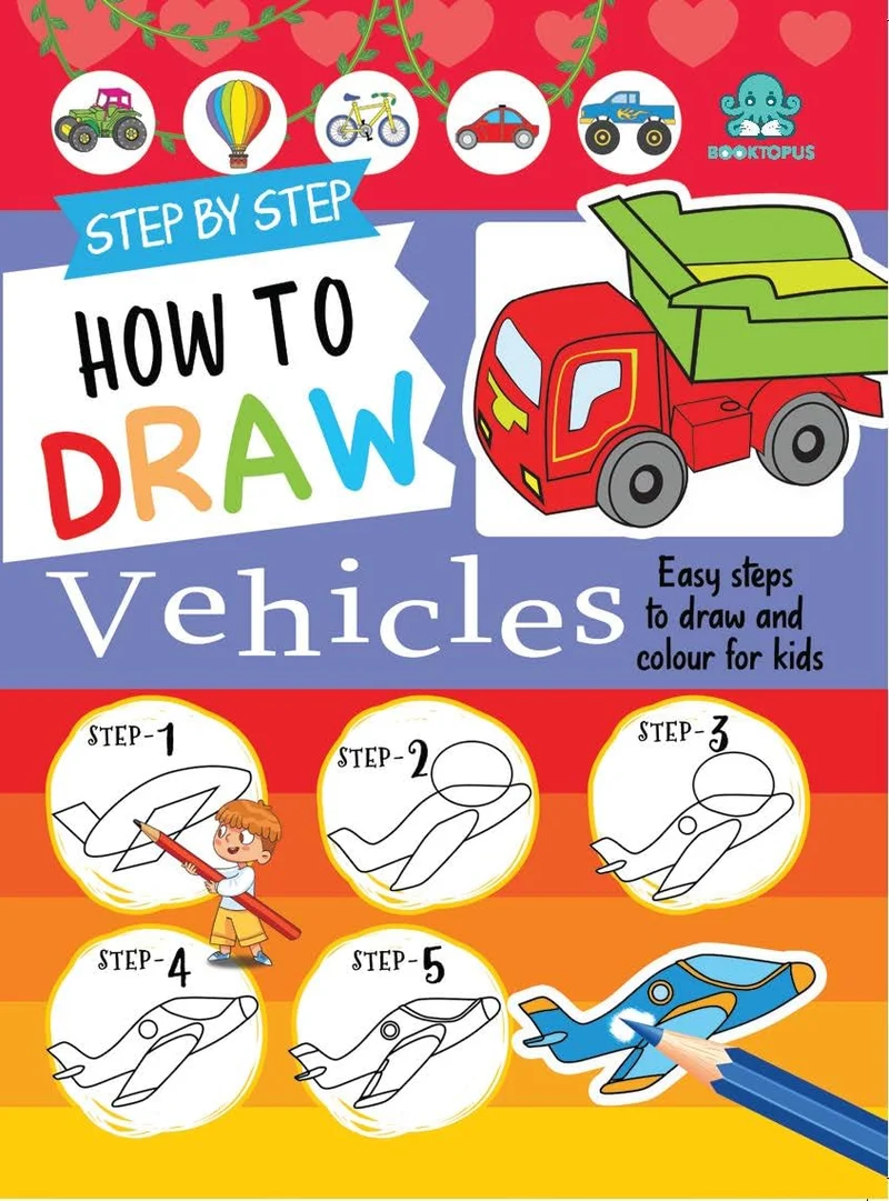 Learn to draw Vehicles book cover