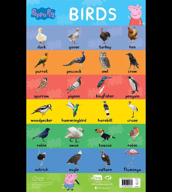 Learn with Peppa : Early Learning Birds Chart for Children book cover