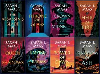 Boxset Throne of Glass by Sarah J. Maas cover