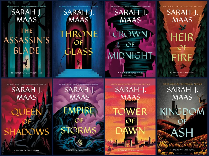 Boxset Throne of Glass by Sarah J. Maas book cover