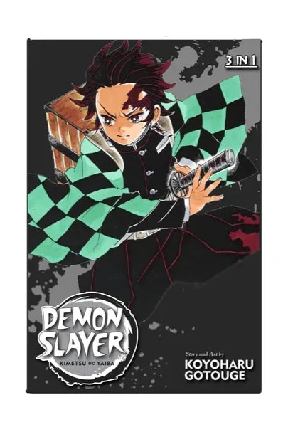 Demon Slayer 3 In 1 Manga book cover