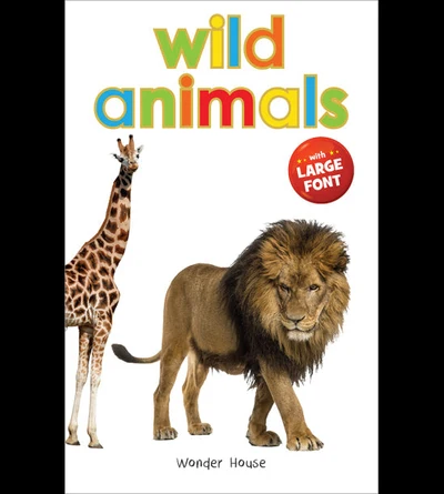 Wild Animals - Early Learning Board Book With Large Font : Big Board Books Serie