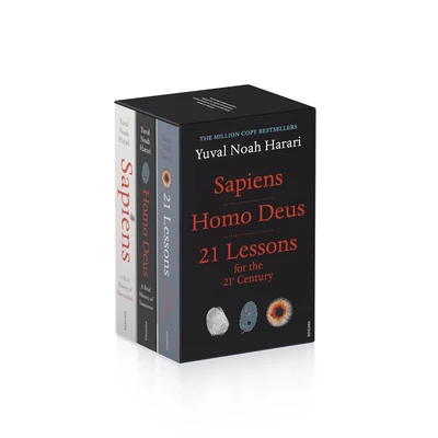 YUVAL NOAH HARARI BOX SET (SAPIENS, HOMO DEUS, 21 LESSONS FOR 21ST CENTURY)