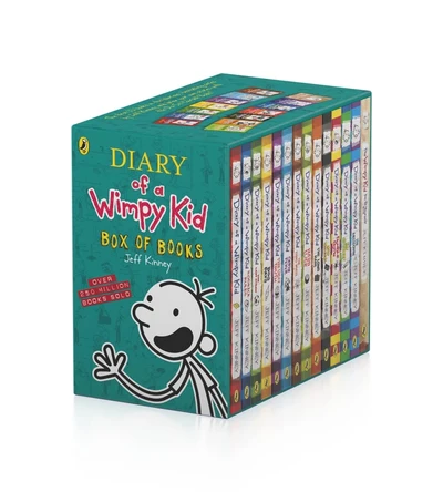 Diary of a Wimpy Kid Box Set (GREEN ) 14 BOOKS cover