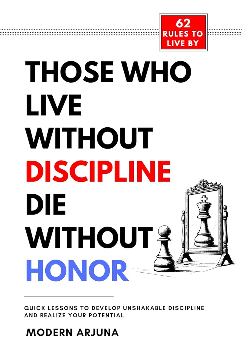 Those Who Live Without Discipline Die Without Honor by Modern Arjuna book cover