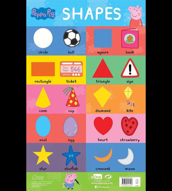 Learn with Peppa : Early Learning Shapes Chart for Children book cover