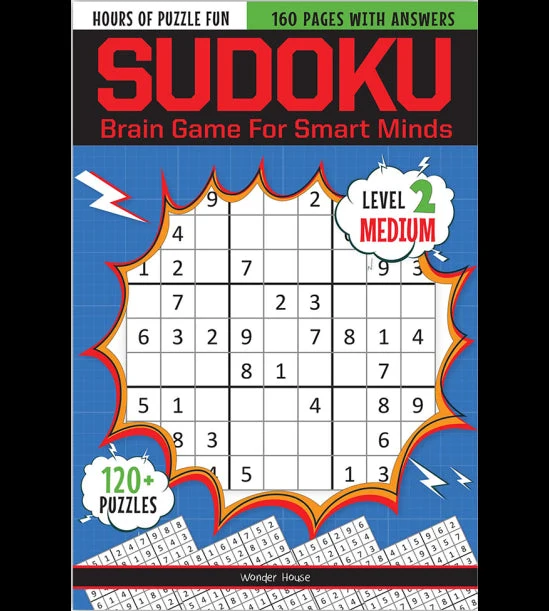 Sudoku - Brain Games For Smart Minds Level 2 Medium : Brain Booster Puzzles for  book cover