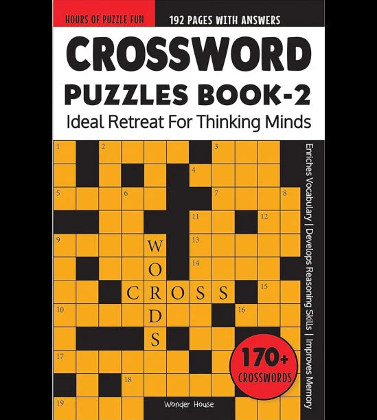 Crossword Puzzles Book 2 : Ideal Retreat For Thinking Minds book cover