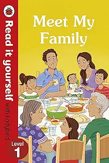 Meet My Family Read It Yourself with Ladybird Level 1 book cover