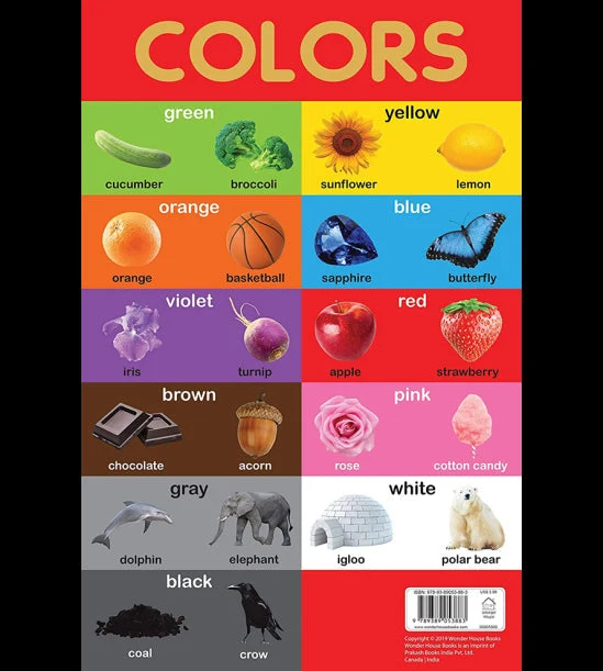 Colors Chart - Early Learning Educational Chart For Kids: Perfect For Homeschool book cover