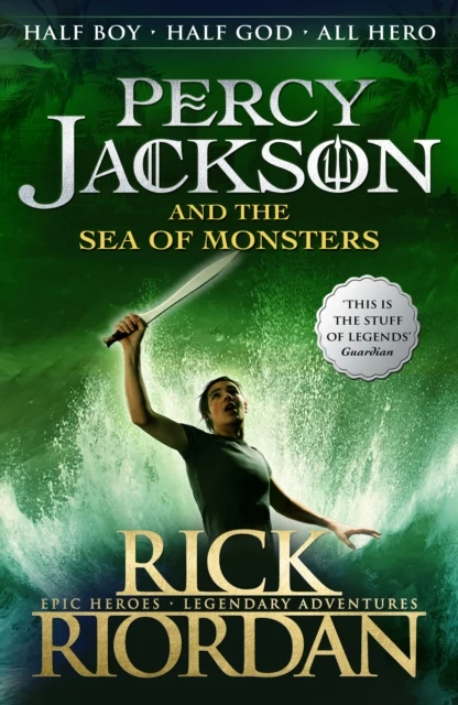 Percy Jackson and the Sea of Monsters (Book 2) by Rick Riordan book cover