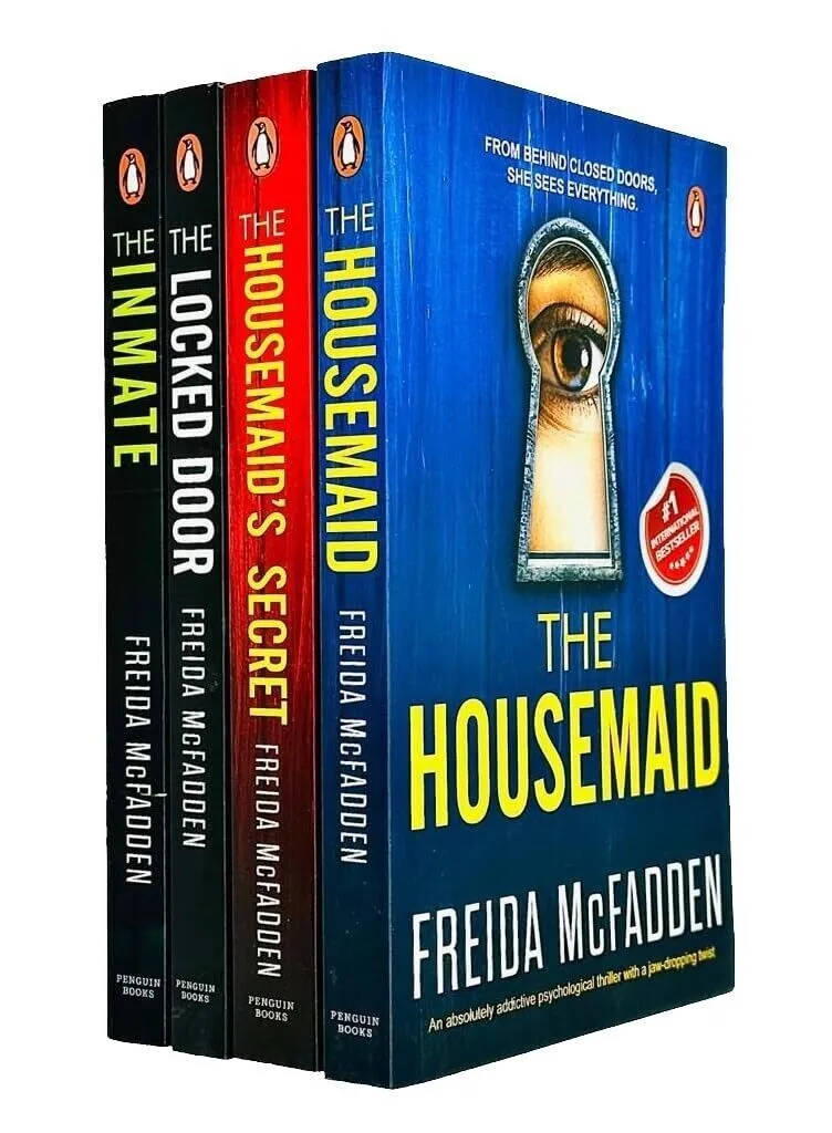 COMBO The Housemaid + The Housemaid’s Secret + The Locked Door + The inmate by F book cover